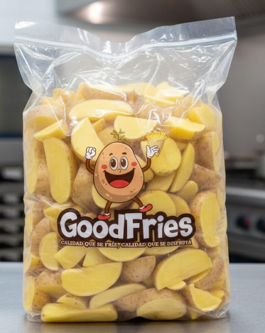 Papa procesada con cáscara